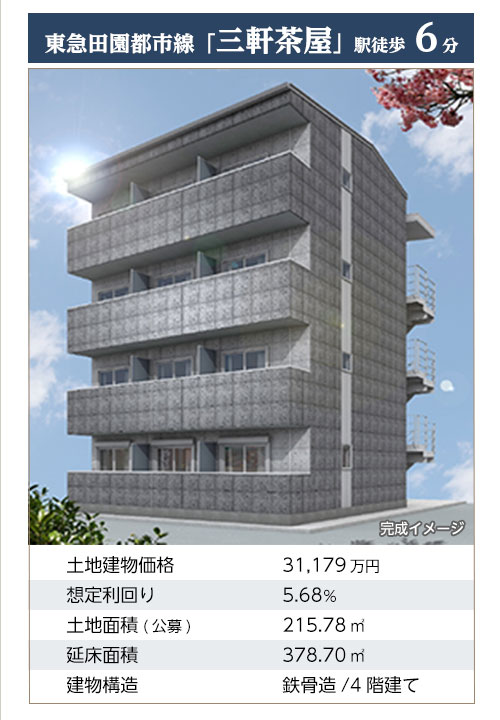 東急田園都市線「三軒茶屋」駅 徒歩6分